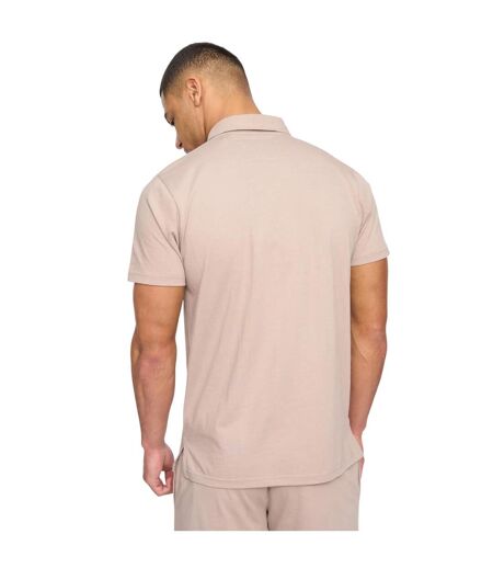Mens henychill polo and shorts set taupe Henleys