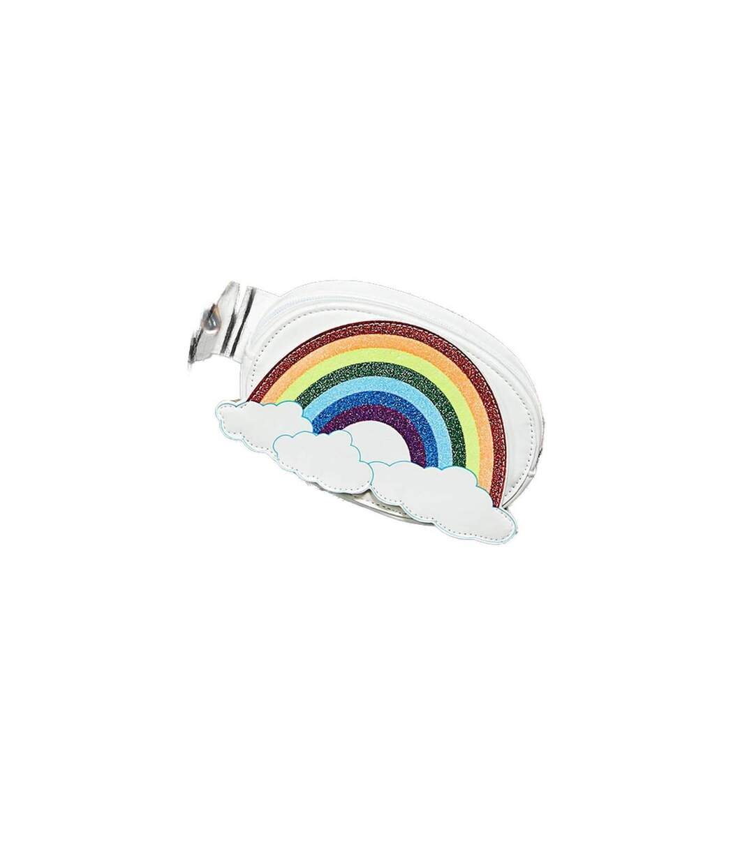 Rainbow bum bag one size white/multicoloured Fever-2