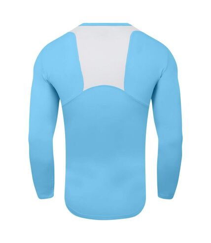 Mens elite v neck base layer top sky blue Umbro