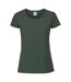 T-shirt Iconic Femme Vert Bouteille Fruit Of The Loom-1