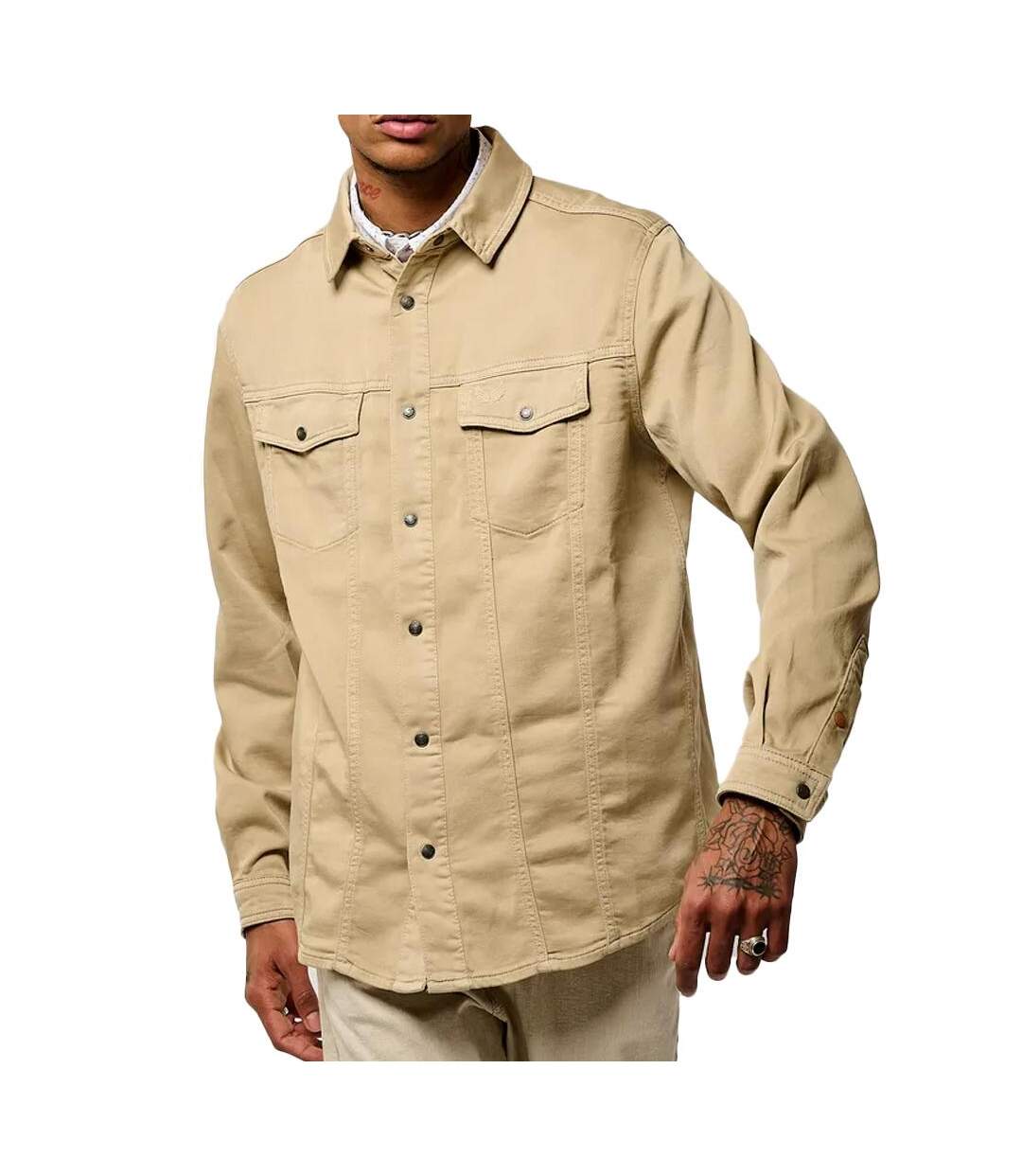 Chemise beige homme kaporal tizio - l-1