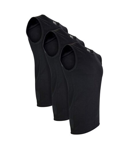 Mens 3 Pack Sleeveless Thermal Vests Winter Base Layer Underwear