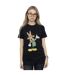 Disney Femmes/Les femmes Mickey Mouse Easter Bunny Cotton Boyfriend T-Shirt (Noir) - UTBI37505-2