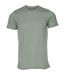 T-shirt adulte vert de gris Bella + Canvas