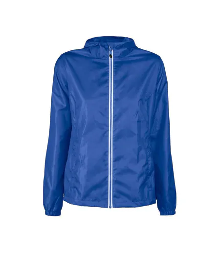 Womens/ladies Fastplant Jacket Blue Printer RED