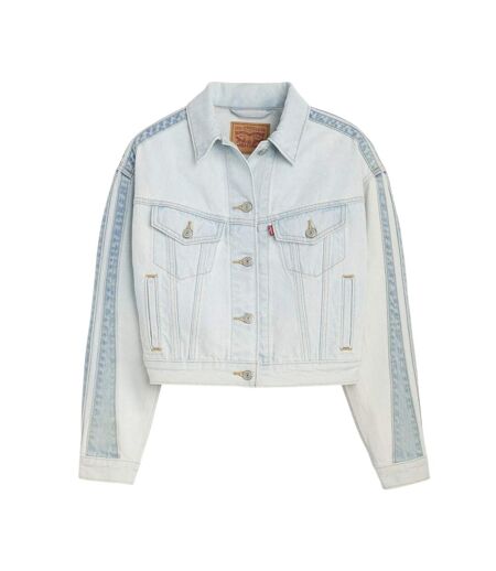 Veste En Jean Manches Longues Shrunken 90s Femme Bleu Levis