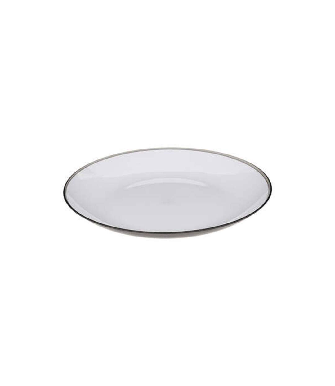 Lot de 6 Assiettes Plates Réutilisables Square 25cm Gris Charbon-2