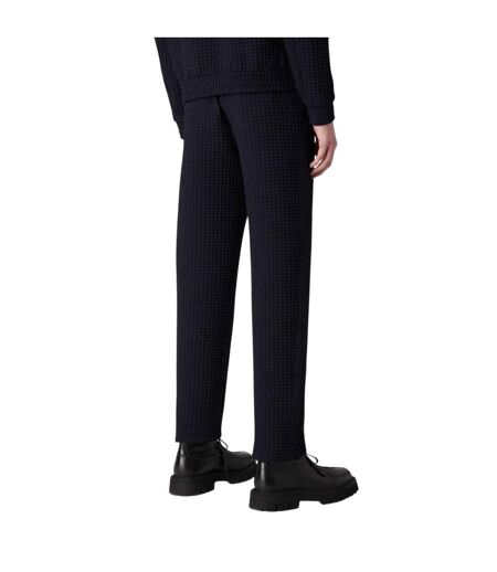 Mens Wool Blend Regular Trousers Navy Emporio Armani EA7