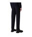 Mens Wool Blend Regular Trousers Navy Emporio Armani EA7-3