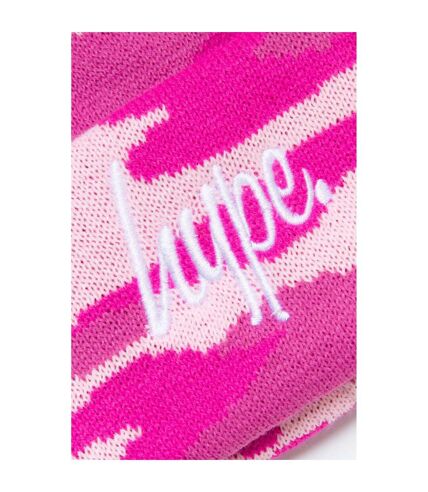 Hype Knitted Camo Beanie (Pink) - UTHY7150