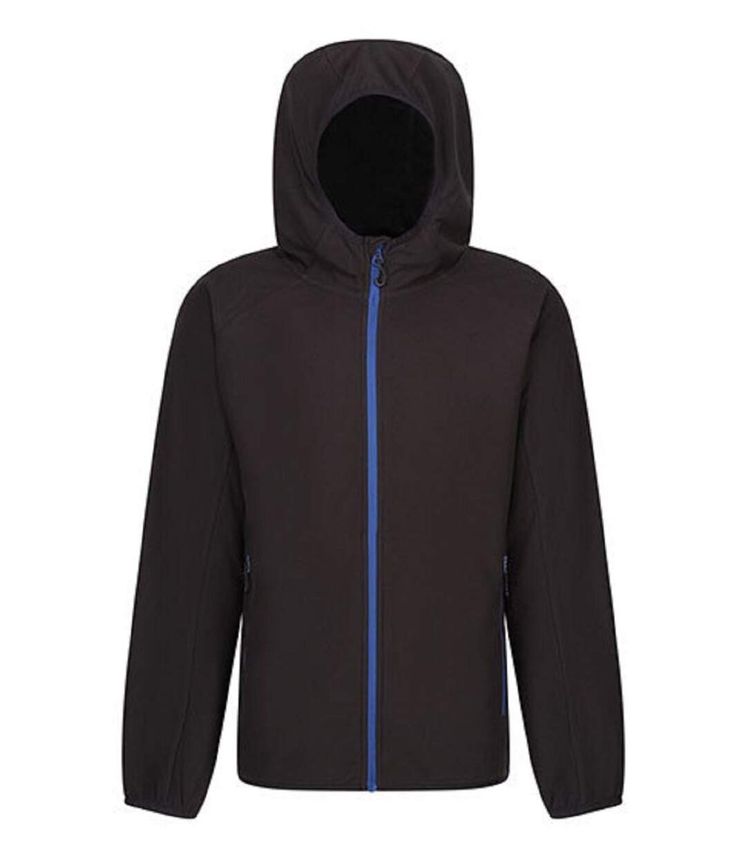 Veste polaire à capuche - Homme - TRF690 - noir et bleu roi-1