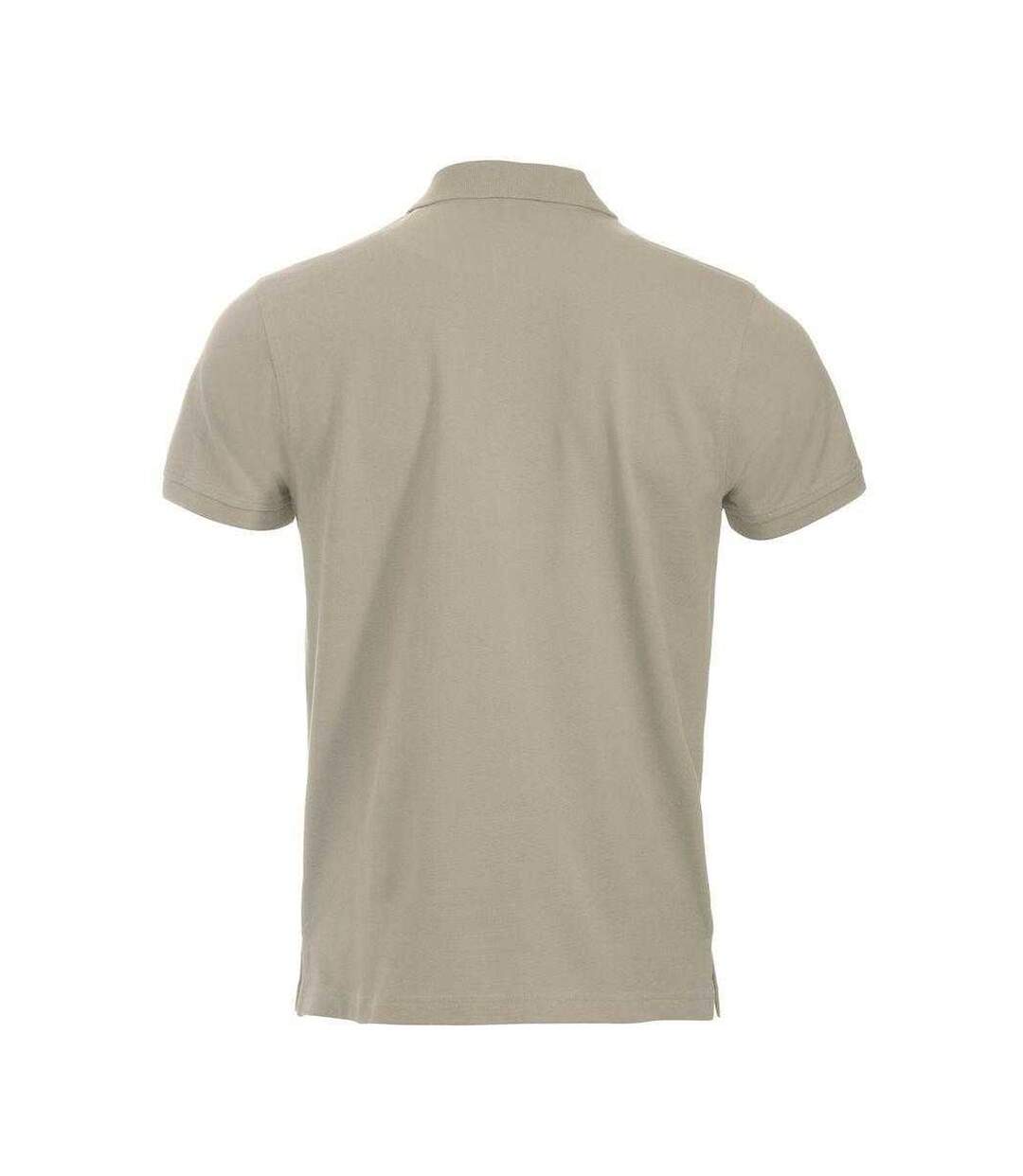Mens Classic Lincoln Polo Shirt Light Khaki Clique-2