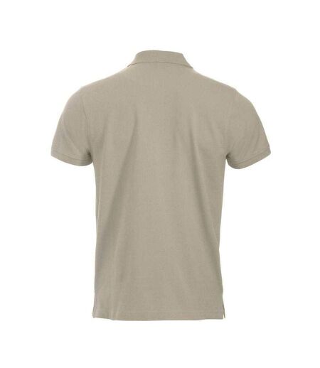 Mens Classic Lincoln Polo Shirt Light Khaki Clique