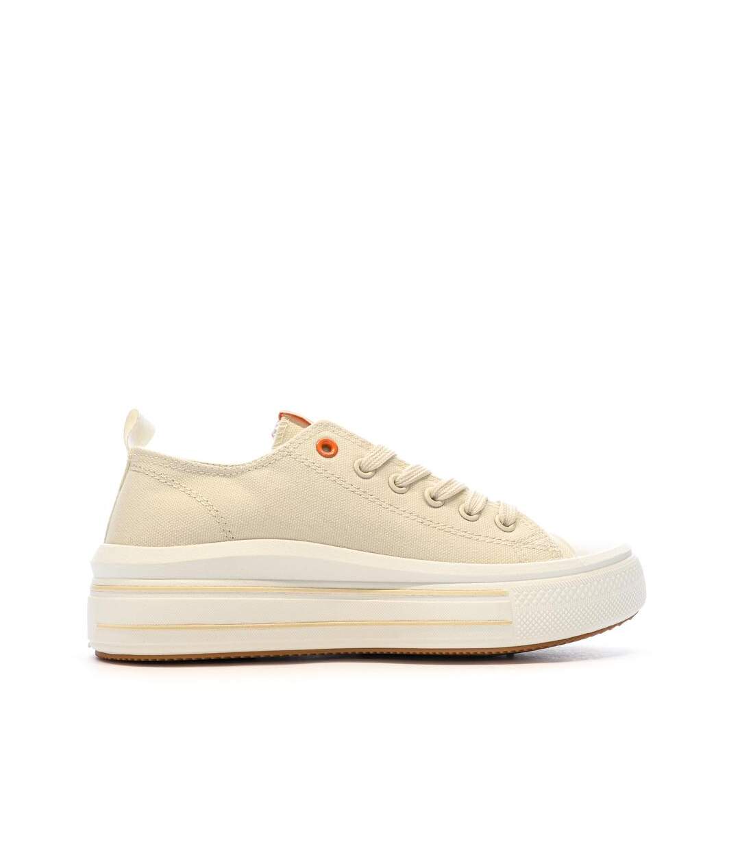 Baskets basses beige femme refresh lona-2