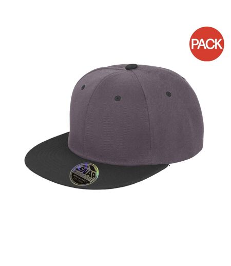 Lot de 2  casquettes bronx adulte gris/noir Result