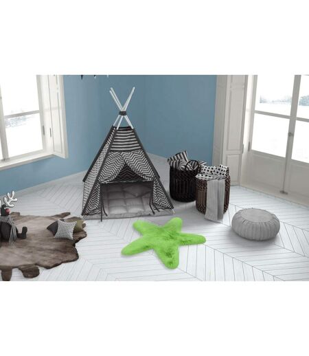 Tapis Déco Enfant Lovely Star 60x63cm Vert