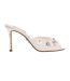 Womens Ladies Embellished Backless Stiletto Heel Mules Ivory Steve Madden-1