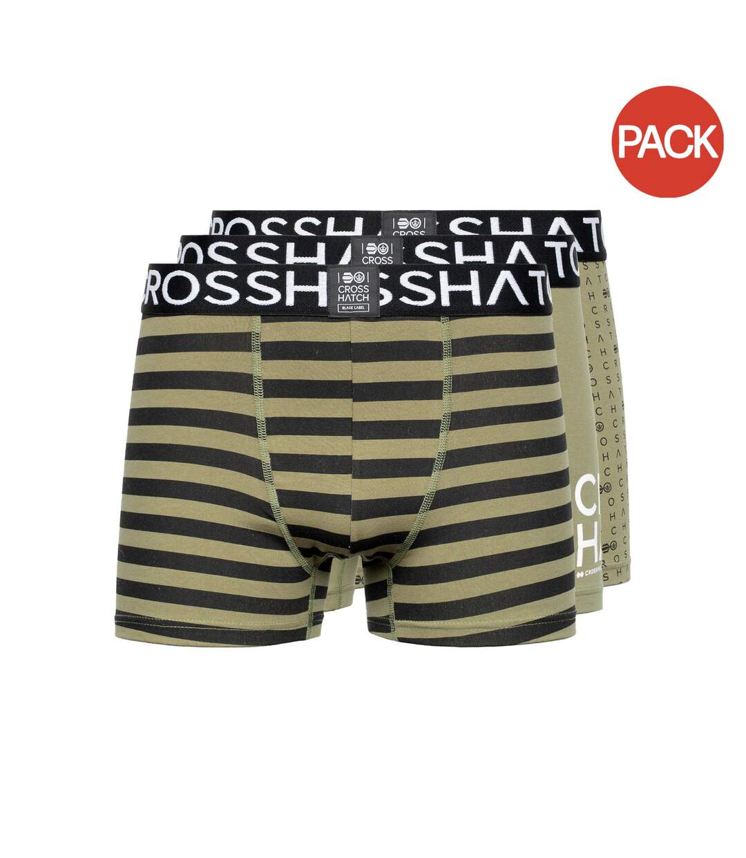 Boxers gridline homme vert Crosshatch