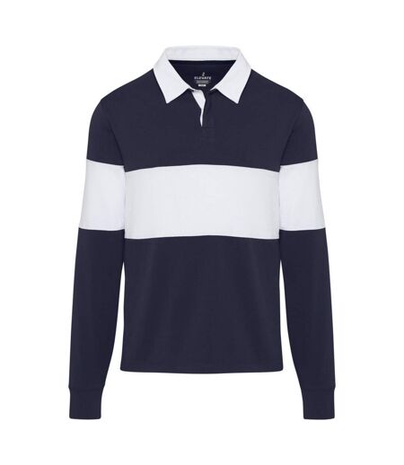 Polo sweat clyde adulte bleu marine / blanc Elevate