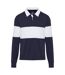 Polo sweat clyde adulte bleu marine / blanc Elevate-1