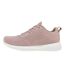 Womens/ladies Bobs Sport Squad Tough Talk Shoes Pink White Skechers-2