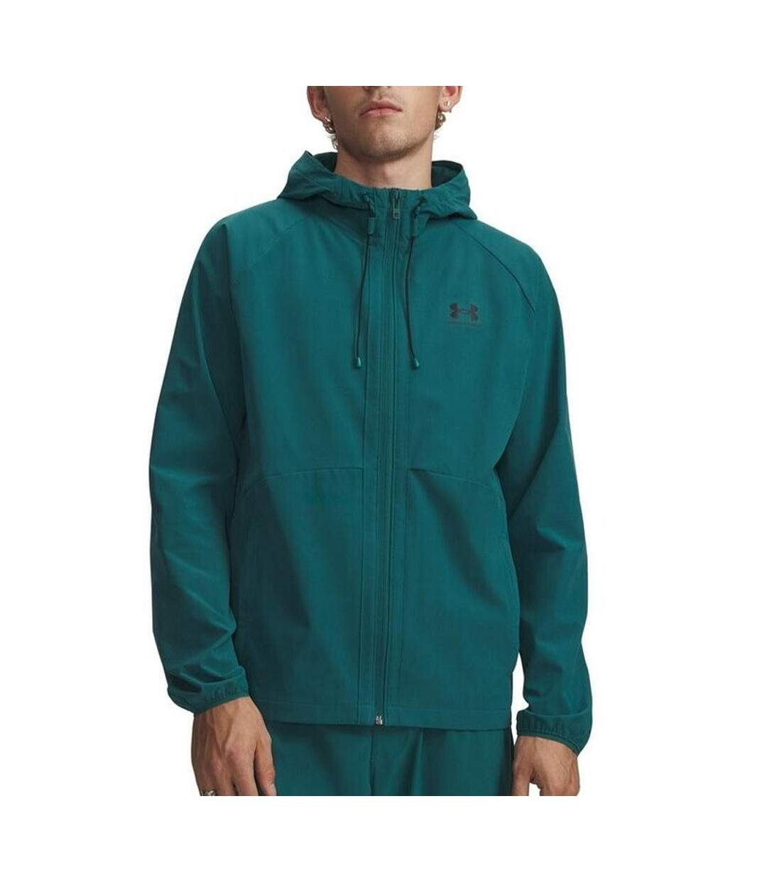 Veste de pluie verte bleuté homme under armour ua stretch-1