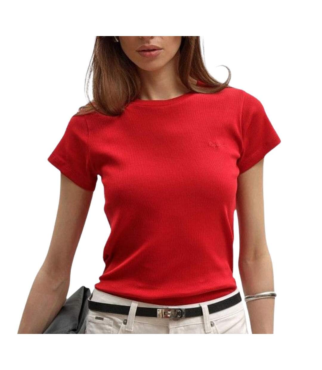 T-Shirt rouge femme pepe jeans pl506037-1