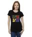 Disney T-Shirt coton Pop Art Lilo & Stitch Femme/Femme (Noir) - UTBI25878-2