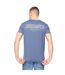 Mens Hoogan T-shirt Blue Crosshatch-1