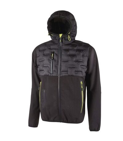 Veste hybride de travail - Homme - UPFU213 - noir et jaune