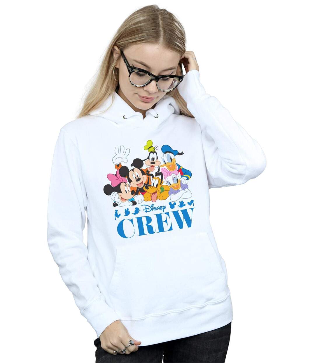 Disney - Sweat à capuche MICKEY MOUSE DISNEY FRIENDS - Femme (Blanc) - UTBI11076-2