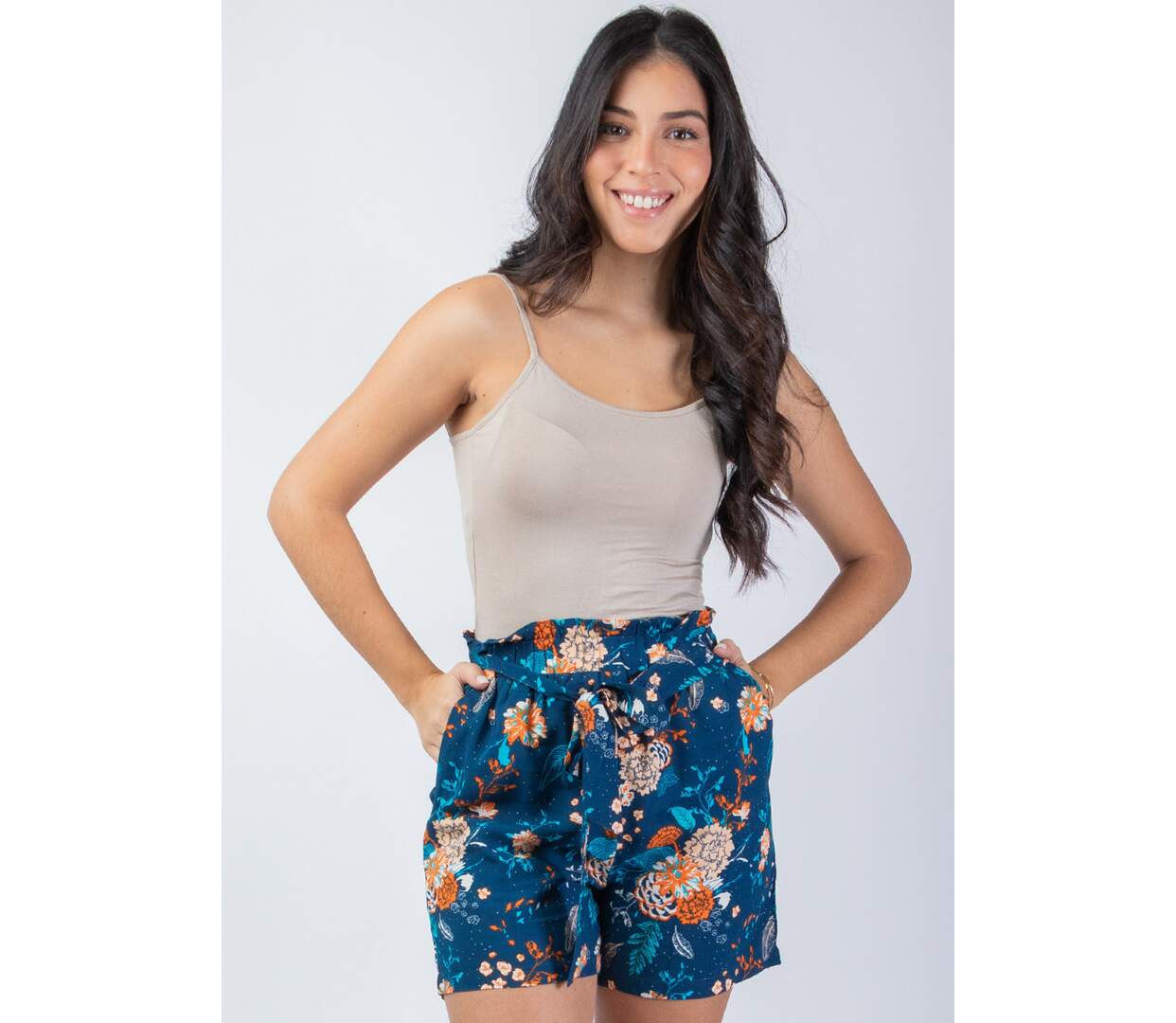 Short femme été plage CAURY imprimé fleuri Coton Du Monde-2