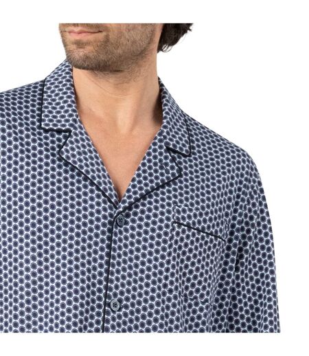 Pyjama long ouvert homme Popeline Eminence