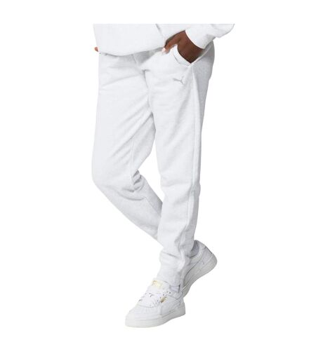 Womens/ladies Essential Jogging Bottoms Ice Grey Marl Puma