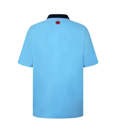Mens Running Dog Footy Polo Shirt Blue ICECREAM