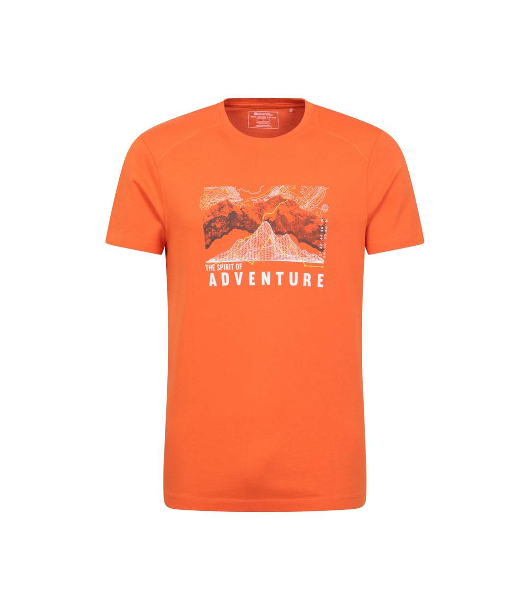 T-shirt adventure begins homme orange Mountain Warehouse