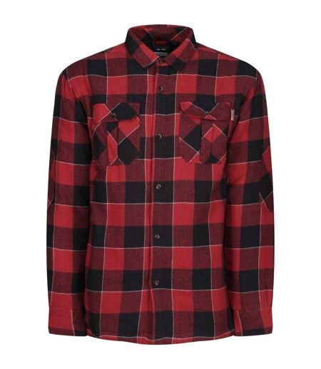 Chemise Manches Longues Motif/style Motif Écossais Shelford Homme Rouge À Carreaux Regatta