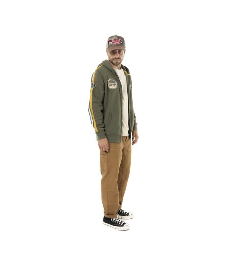 Sweat zippé homme à capuche en molleton avec patchs Vondutch