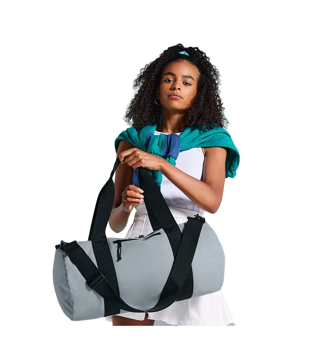 Sac de sport taille unique gris Bagbase-2