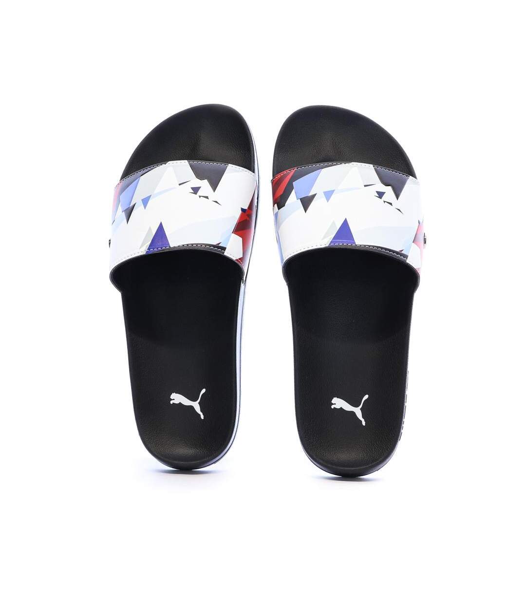 Claquettes blanches/noires homme puma 308368-3