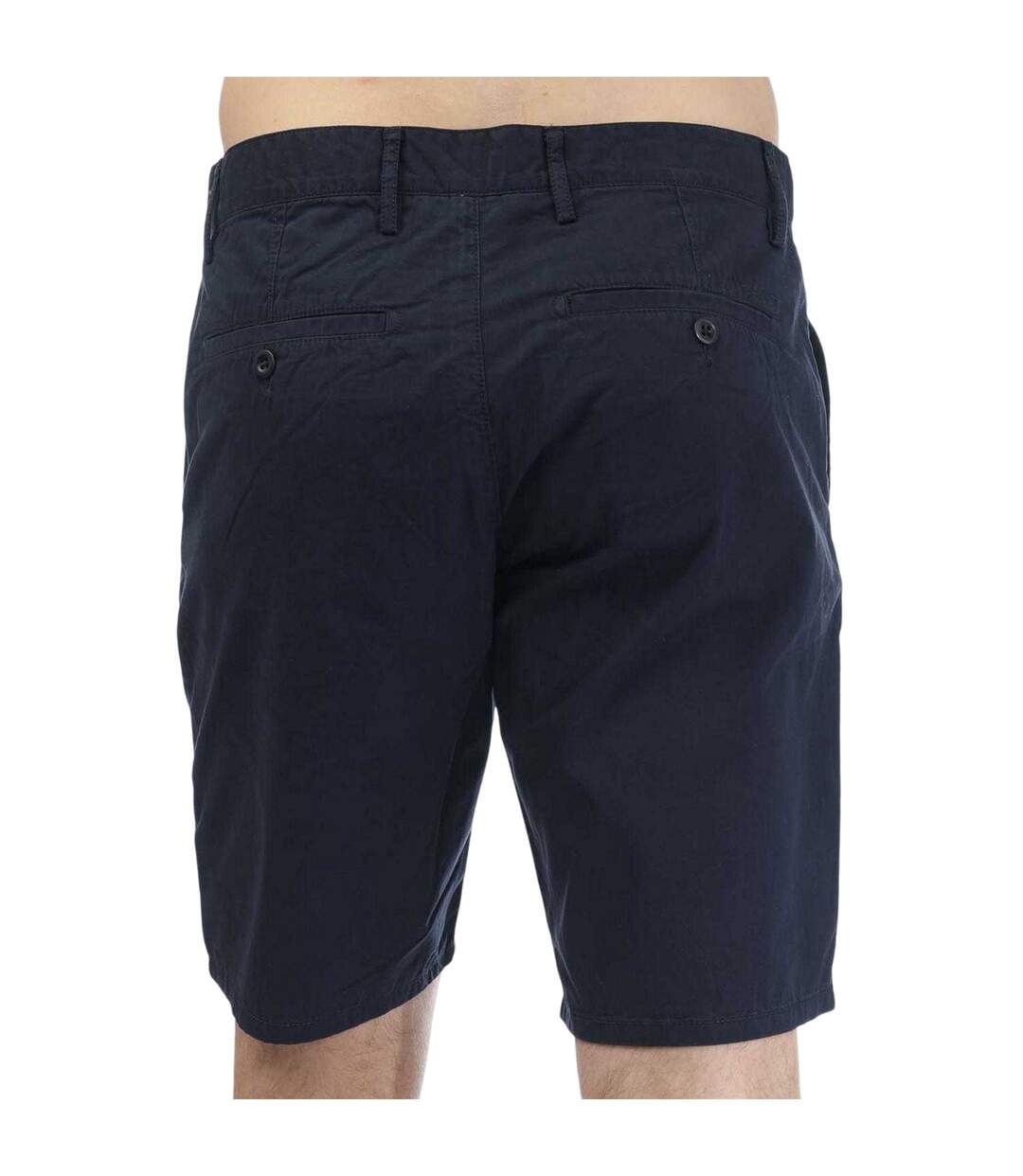 Mens Relaxed Fit Chino Shorts Blue Gant-3