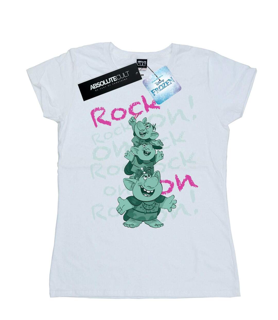 Disney T-shirt en coton Frozen Trolls Rock On pour femmes/femmes (Blanc) - UTBI21975-1