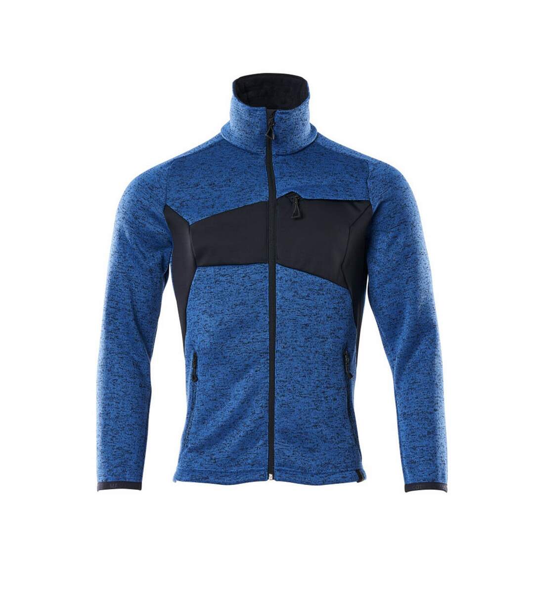 Mens Accelerate Knitted Jacket Azure Blue Dark Navy Mascot-1