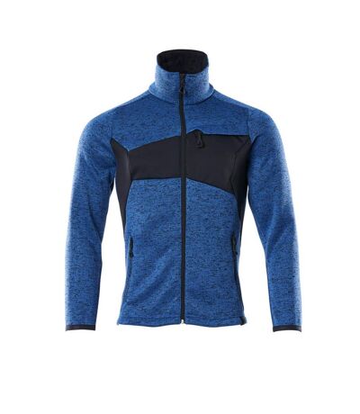 Mens Accelerate Knitted Jacket Azure Blue Dark Navy Mascot