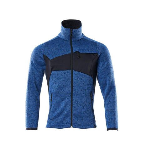 Mens Accelerate Knitted Jacket Azure Blue Dark Navy Mascot
