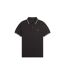 Polo Motif/style Double Pointe Homme Gris Fred Perry-2