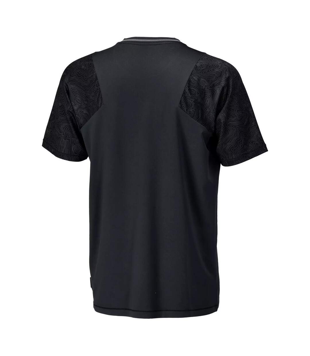 Mens Customised Short-sleeved T-shirt Black Mascot-2