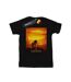 Disney Womens/Ladies The Lion King Movie Sunset Poster Cotton Boyfriend T-Shirt (Noir) - UTBI29182-1