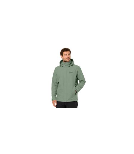 Veste Imperméable Trailtime Homme Vert Pâle Jack Wolfskin
