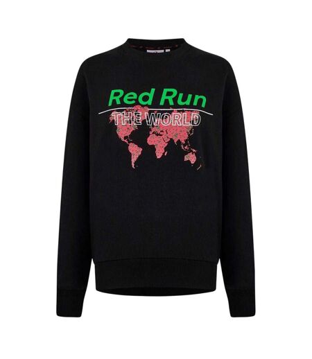 Sweat Motif/style Imprimé Graphique Femme Noir Imprimé Red Run